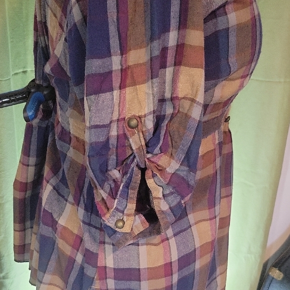 Penningtons Multicolor Plaid Blouse - Picture 3 of 3